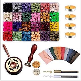 img 1 attached to 💌 Complete 619Pcs Wax Seal Kit for Wedding Invitations & Gift Wrapping