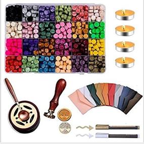 img 3 attached to 💌 Complete 619Pcs Wax Seal Kit for Wedding Invitations & Gift Wrapping