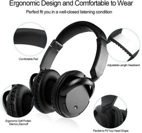 img 2 attached to 🎧 Wireless Hi-Fi Stereo Over Ear Headphones: Comfortable, Portable & Multifunctional Headset with 2.4GHz Transmitter, FM Radio, RCA & 3.5mm Stereo Adapter - Ideal for TV