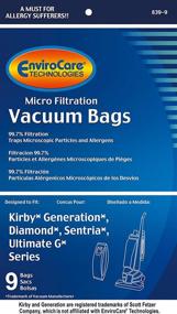 img 1 attached to 🧹 EnviroCare Kirby Generation 1, 2, 3, 4, 5, 6, and Ultimate G Allergen Filtration Pack with 9 Bags & 2 Belts in White