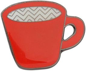 img 4 attached to 📼 CENWA Twin P Inspired Jewelry Damn Fine Coffee/Dictaphone Diane Enamel Pin: A Must-Have for Twin Peaks Fans