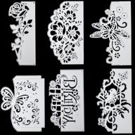 🌸 assorted metal die cuts flower cutting dies birthday butterfly die cuts lace bird stencils diy templates for scrapbook album paper card embossing decor, 6 styles logo