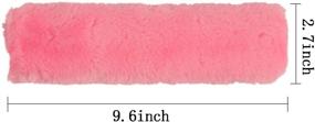 img 3 attached to Comfortable Pink Sheepskin Shoulder Pads for Universal Car Seat Belts: SUBANG 2 Pieces