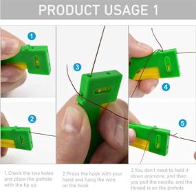 img 1 attached to ✂️ 8-Piece Automatic Needle Threading Device - Easy Tool for Sewing, Solves Elderly's Frustrating Needle Threading Problem (Random Color)