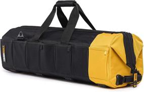 img 4 attached to 🛠️ ToughBuilt - 30" Large Capacity Tool Bag with 65 Pockets & Loops, Padded Shoulder Strap, Heavy-duty Handles, Zipper Lock, Wide Mouth Tool Storage/Organizer Box - (TB-60-30)