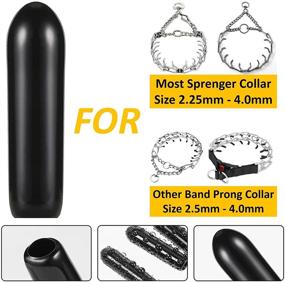 img 3 attached to 🐶 Vinyl Comfort Tips for Prong Collar - Pack of 50, 2.5mm - 4.0mm Dog Prong Collar Covers