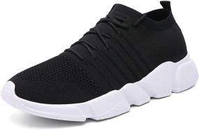 img 4 attached to Breathable Lightweight Men's Xikete Running Shoes for Walking