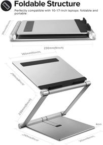 img 1 attached to 📱 PIHEN Регулируемая подставка для ноутбука: Устойчивый алюминиевый подъемник для MacBook, Air, Pro и всех ноутбуков
