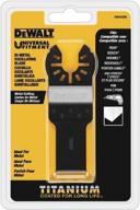 🔪 dewalt dwa4209 titanium oscillating tool blade: top-notch metal cutting performance in sleek black design logo