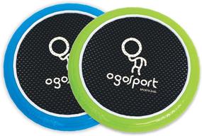 img 3 attached to 🥏 OgoDisk XS Disc Set - 12 Inch Small Disks with 2 OgoSoft Rubber Balls - Fun Outdoor Bouncy Disk Game for Lawn & Pool - Throw, Toss & Catch - Suitable for Kids & Adults 8+