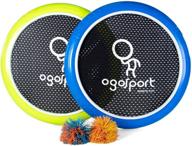 🥏 ogodisk xs disc set - 12 inch small disks with 2 ogosoft rubber balls - fun outdoor bouncy disk game for lawn & pool - throw, toss & catch - suitable for kids & adults 8+ логотип