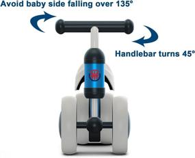 img 1 attached to 🚲 YGJT Baby Balance Bikes- Anti-Drop Indoor Baby Walker, First Bike Birthday Gift for 1 Year Old Boys Girls (10-24 Months), Blue