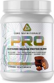 img 2 attached to 🍫 Core Nutritionals Pro Sustained Release Protein Blend - Chocolate Peanut Butter, 27 Servings, 25g Protein, 2g Carbs