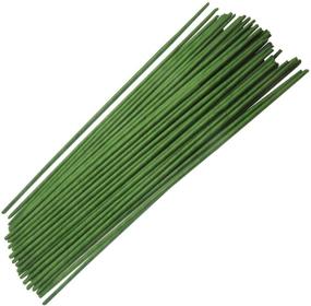 img 4 attached to 🌿 Pack of 50 Green Floral Stem Wire, 12 Inch, 18 Gauge - Homework2
