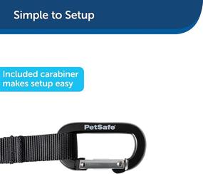 img 2 attached to 🐾 Keep Your Furry Friend Secure: PetSafe Happy Ride Seat Belt Tether for Dogs - Adjustable Strap for Car Safety