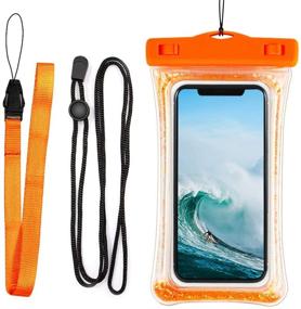 img 4 attached to Waterproof Universal Surround Underwater Swimming Orange