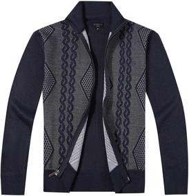 img 2 attached to 👕 Boys' Clothing: Gioberti Lightweight Geometric Cardigan in Charcoal for Enhanced SEO