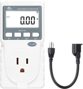 img 4 attached to Poniie PN2000 Plug-in Kilowatt Electricity Usage Monitor Power Consumption Watt Meter Tester with Extension Cord
