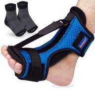 🌱 premium plantar fasciitis night splint with adjustable drop foot brace & compression socks for superior pain relief and healing логотип