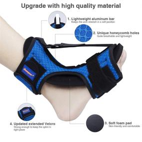 img 3 attached to 🌱 Premium Plantar Fasciitis Night Splint with Adjustable Drop Foot Brace & Compression Socks for Superior Pain Relief and Healing