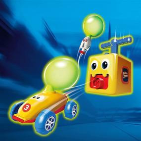 img 3 attached to 🎈 Rev up the Fun with Ontel Balloon Zoom Balloon-Powered Flying & Racing Set, Perfect for Ages 3+