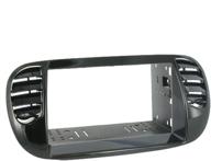 🚗 scosche ft4276b double din dash kit in black, compatible with 2012-2015 fiat 500 logo