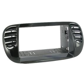 img 2 attached to 🚗 Scosche FT4276B Double DIN Dash Kit in Black, Compatible with 2012-2015 Fiat 500