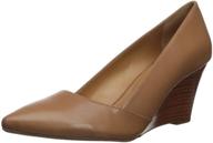 💃 stylish franco sarto women's frankie leather pumps: elevate your shoe game! logo