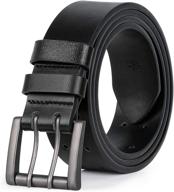 👖 heavy grommet double prong leather men's belt accessories logo