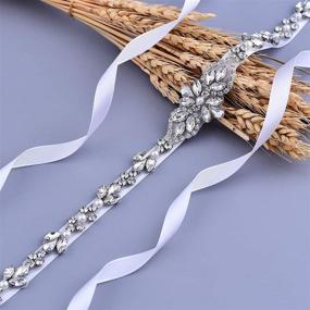 img 3 attached to AMORARSI Rhinestone Crystal Bridesmaid Accessories Women's Accessories