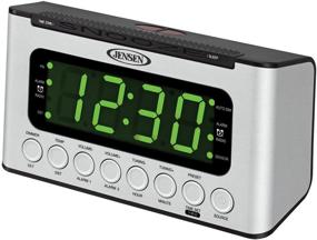 img 4 attached to ⏰ JENSEN JCR-231 Dual Alarm Clock Radio: Digital AM/FM with Wave Sensor - Explore Now!