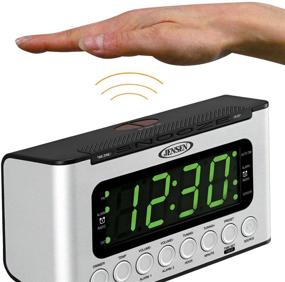 img 3 attached to ⏰ JENSEN JCR-231 Dual Alarm Clock Radio: Digital AM/FM with Wave Sensor - Explore Now!