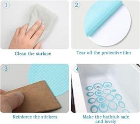img 1 attached to Adhesive Anti Slip Bathtub Stickers Traction Bath
