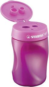 img 4 attached to 🖊️ STABILO EASYsharpener 3-in-1 Левша Эргономичная От точилка в розовом цвете - Усиленный SEO