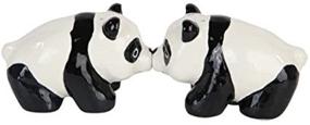 img 1 attached to 🐼 Pacific Giftware 3" L Lovely China Panda Kissing Magnetic Salt & Pepper Shakers - Attractives Collection