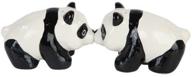 🐼 pacific giftware 3" l lovely china panda kissing magnetic salt & pepper shakers - attractives collection logo