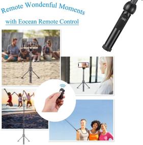 img 1 attached to Eocean Wireless Remote Control Shutter: 📷 Compatible with iPhone, Video, Cellphone & Universal Tripods