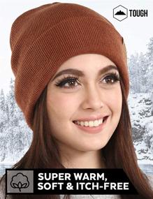 img 2 attached to 🧢 Warm & Stylish Winter Beanie Knit Hats for Men & Women - Merino Wool Ribbed Cap for Cold Weather