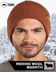 img 3 attached to 🧢 Warm & Stylish Winter Beanie Knit Hats for Men & Women - Merino Wool Ribbed Cap for Cold Weather