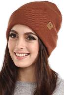 🧢 warm & stylish winter beanie knit hats for men & women - merino wool ribbed cap for cold weather logo