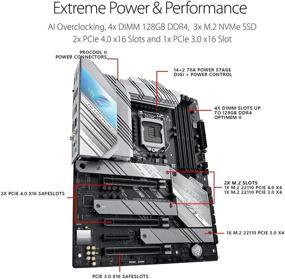 img 1 attached to 💥 ROG Strix Z590-A Gaming WiFi 6 LGA 1200 Intel 11th/10th Gen ATX White Gaming Motherboard with PCIe 4.0, 14+2 Power Stages, WiFi 6, Intel 2.5 Gb LAN, Thunderbolt 4, 3X M.2/NVMe SSD, and Aura RGB