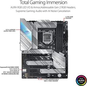 img 3 attached to 💥 ROG Strix Z590-A Gaming WiFi 6 LGA 1200 Intel 11th/10th Gen ATX White Gaming Motherboard with PCIe 4.0, 14+2 Power Stages, WiFi 6, Intel 2.5 Gb LAN, Thunderbolt 4, 3X M.2/NVMe SSD, and Aura RGB