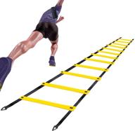 lealyric speed agility ladder: enhance speed training with 12 rung exercise ladders and carrying bag logo