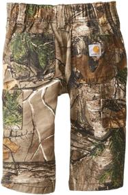 img 1 attached to 👖 Carhartt Boys Washed Dunagree Realtree Camo Apparel