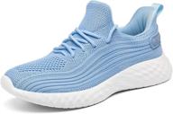 👟 akk women's lightweight memory foam slip-on walking shoes: breathable mesh sneakers for gym, tennis, sports, travel, and work logo