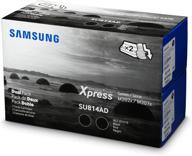 🔥 high-quality hp samsung mlt-d111s 2 pack black toner cartridge - double deal logo