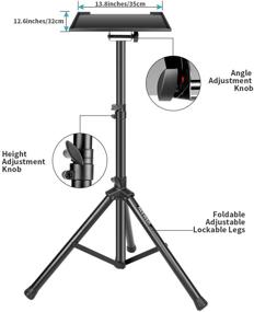 img 2 attached to 🔥 Neewer Регулируемая складная тяжелая стойка в сантиметрах: идеальное решение для универсальной и прочной поддержки