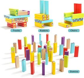 img 1 attached to 🌈 Enhance Learning with TOP BRIGHT Colored Wooden Stacking