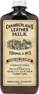 non-toxic leather milk furniture conditioner & cleaner - furniture treatment no. 5, made in usa. all-natural care. 2 sizes + premium applicator pad! logo