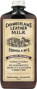 img 4 attached to Non-Toxic Leather Milk Furniture Conditioner & Cleaner - Furniture Treatment No. 5, Made in USA. All-Natural Care. 2 Sizes + Premium Applicator Pad!